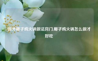 国外椰子鸡火锅做法窍门,椰子鸡火锅怎么做才好吃