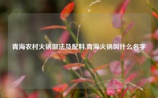 青海农村火锅做法及配料,青海火锅叫什么名字