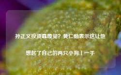 孙正义投资靠嗅觉？黄仁勋表示这让他想起了自己的两只小狗丨一手