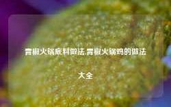 青椒火锅底料做法,青椒火锅鸡的做法大全