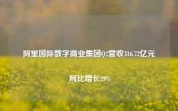 阿里国际数字商业集团Q2营收316.72亿元 同比增长29%