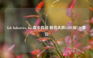 Lsb Industries, Inc.盘中异动 股价大跌5.23%报7.98美元