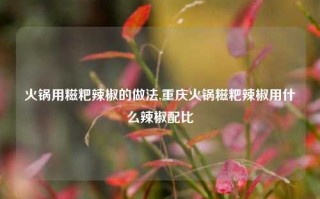 火锅用糍粑辣椒的做法,重庆火锅糍粑辣椒用什么辣椒配比