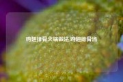 鸡翅排骨火锅做法,鸡翅排骨汤