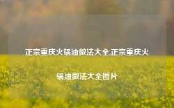 正宗重庆火锅油做法大全,正宗重庆火锅油做法大全图片