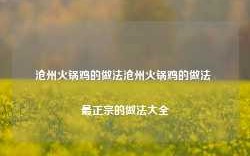 沧州火锅鸡的做法沧州火锅鸡的做法 最正宗的做法大全