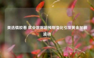 美选情胶着 就业数据超预期变化引发黄金加剧波动