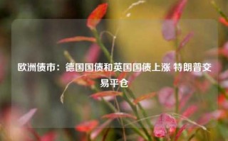 欧洲债市：德国国债和英国国债上涨 特朗普交易平仓