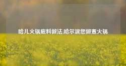 哈儿火锅底料做法,哈尔滨您做煮火锅