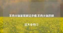 羊肉火锅家常做法步骤,羊肉火锅的做法大全窍门