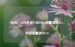 机构：10月全球EV和PHEV销量增长35%，中国销量飙升54%