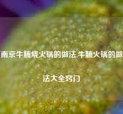 南京牛腩烧火锅的做法,牛腩火锅的做法大全窍门