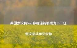 美国参议员Scott称相信能够成为下一任参议院共和党领袖