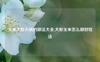 玉米大虾火锅的做法大全,大虾玉米怎么做好吃法