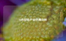 10月份硅产业供需分析