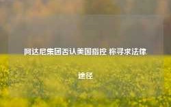 阿达尼集团否认美国指控 称寻求法律途径