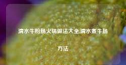 清水牛粉肠火锅做法大全,清水煮牛肠方法