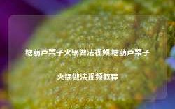 糖葫芦栗子火锅做法视频,糖葫芦栗子火锅做法视频教程