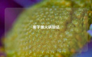 果子狸火锅做法