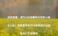 泽连斯基：俄方10日凌晨向乌发射145架无人机！欧盟重申支持乌使用西方远程武器打击俄腹地