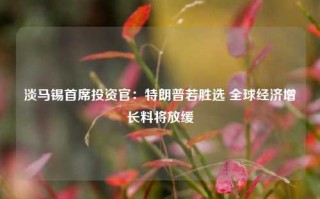 淡马锡首席投资官：特朗普若胜选 全球经济增长料将放缓