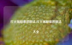 打火锅取菜的做法,打火锅取菜的做法大全