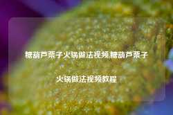 糖葫芦栗子火锅做法视频,糖葫芦栗子火锅做法视频教程-第1张图片-火锅网