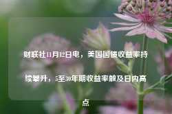 财联社11月12日电，美国国债收益率持续攀升，5至30年期收益率触及日内高点-第1张图片-火锅网