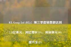 ICL Group Ltd (ICL)：第三季度销售额达到7.53亿美元，同比增长11%，利润率从19%提升至22%-第1张图片-火锅网