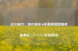 法兴银行：预计明年10年期美国国债收益率在3.75%-4.75%区间波动-第1张图片-火锅网