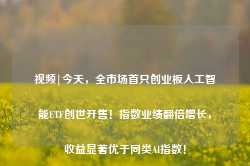 视频|今天，全市场首只创业板人工智能ETF创世开售！指数业绩翻倍增长，收益显著优于同类AI指数！-第1张图片-火锅网