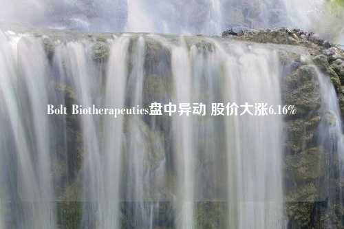 Bolt Biotherapeutics盘中异动 股价大涨6.16%