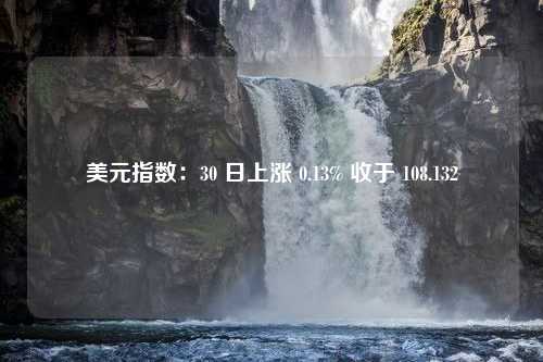 美元指数：30 日上涨 0.13% 收于 108.132