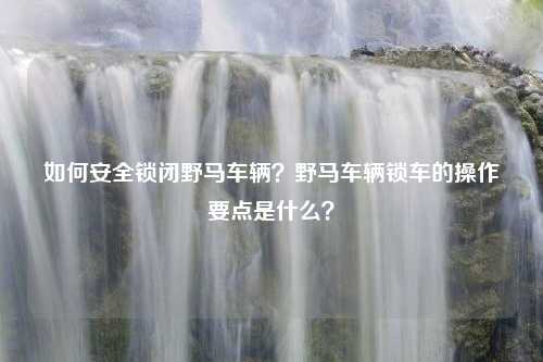 如何安全锁闭野马车辆？野马车辆锁车的操作要点是什么？