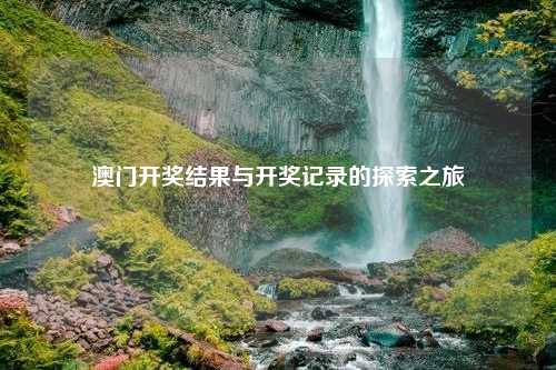 澳门开奖结果与开奖记录的探索之旅